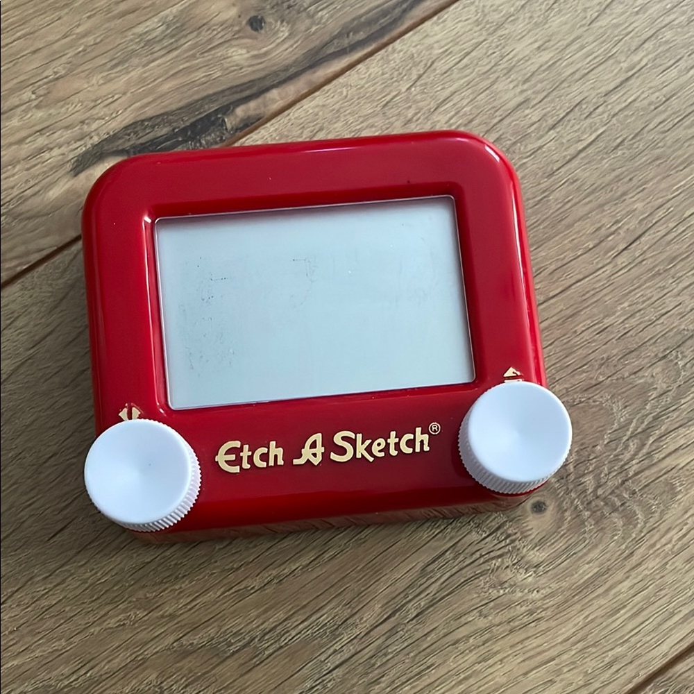 Mini Etch A Sketch Classic Red Drawing Toy
